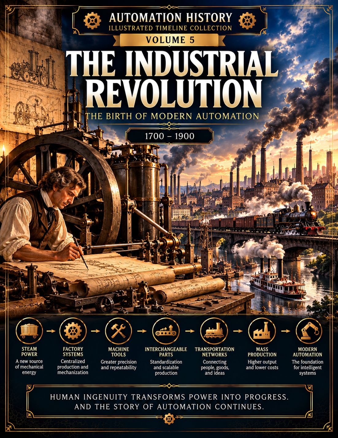 Volume 5 The Industrial Revolution illustrated cover