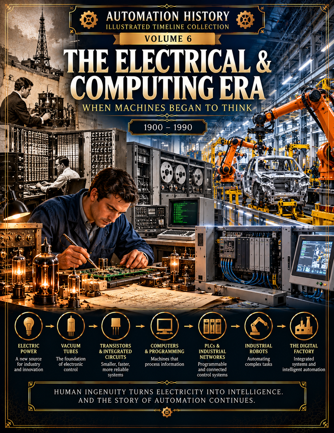 Volume 6 The Electrical and Computing Era illustrated cover