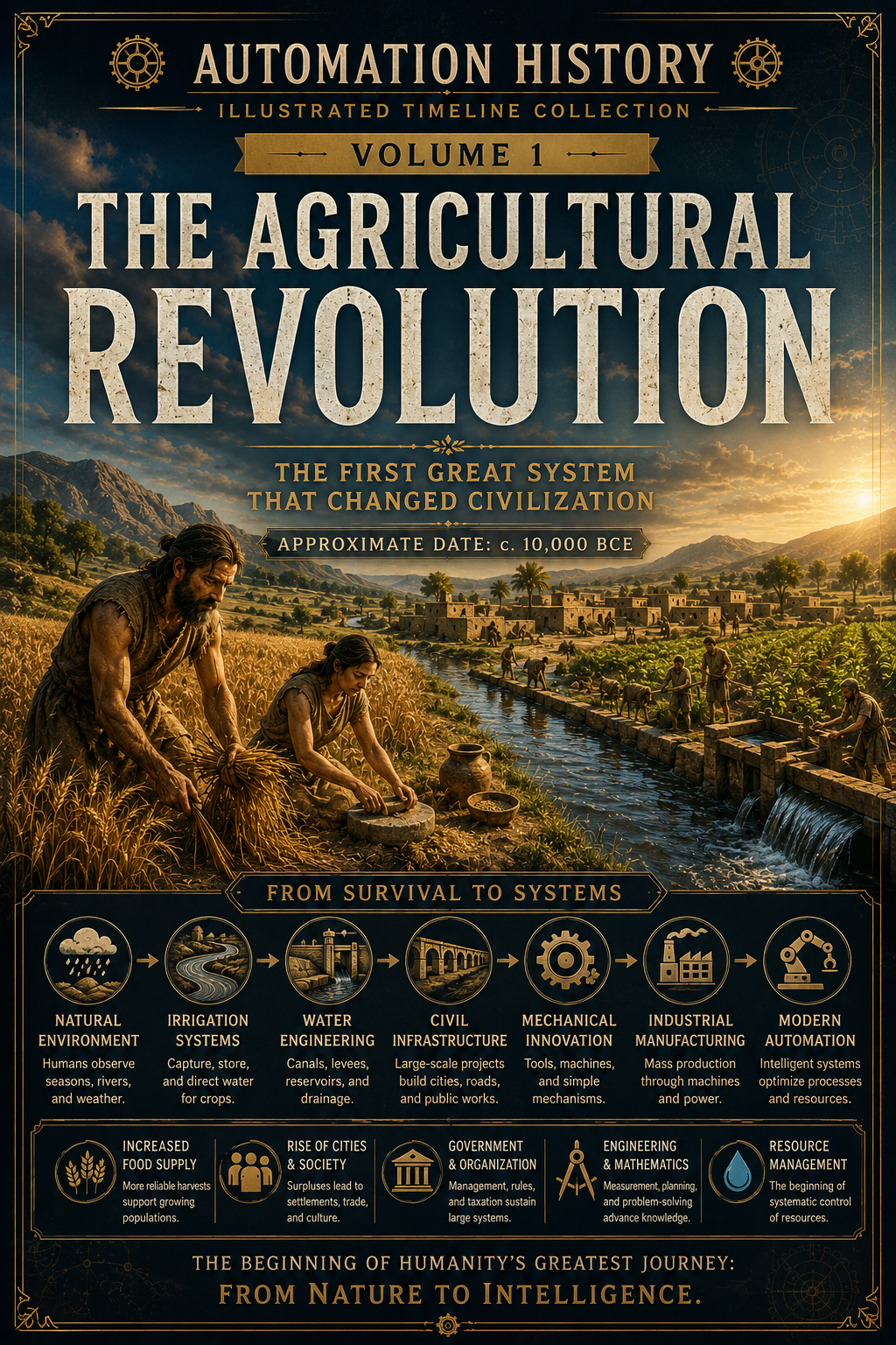 Automation History Illustrated Timeline Collection – Volume 1: Origins of Civilization (10,000 BCE–500 BCE)